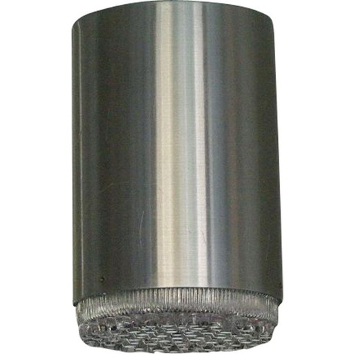 Vintage plafondlamp in aluminium uit het huis van Raack, Nederland 1960