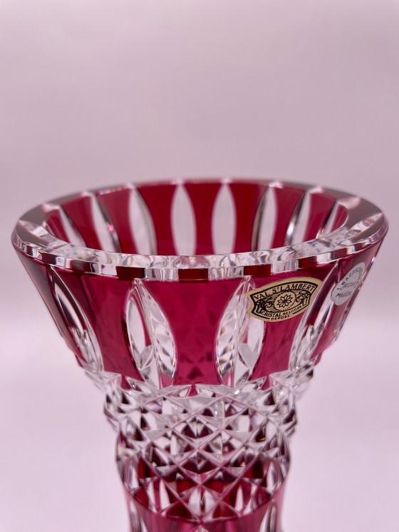 Image 1 of Jarrón de cristal de Val Saint Lambert