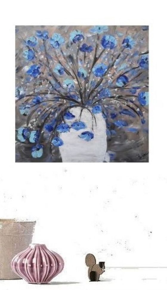 Image 1 of Peinture de fleurs dans un vase (1)