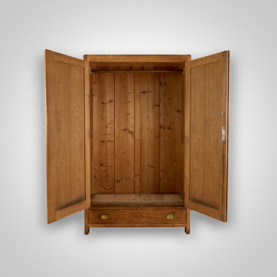 Image 1 of Vintage Wooden Wardrobe, 1930s, Czechoslovakia