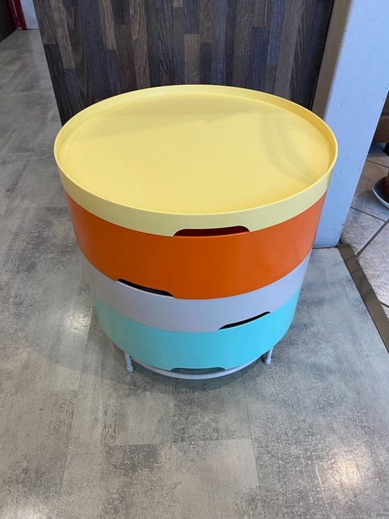 Image 1 of IKEA PS 2014 round coffee table with multiple modular tiers