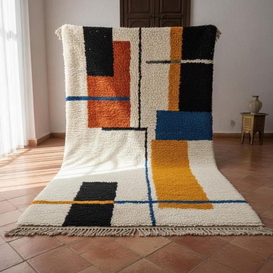 Image 1 of Tapis marocain en laine natural 250cmx150cm