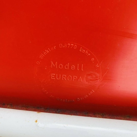 Image 1 of Set of 4 red europa chairs