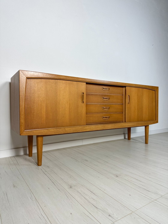 Image 1 of 1960s Vintage Minimalistic Teak Sideboard by Bartels