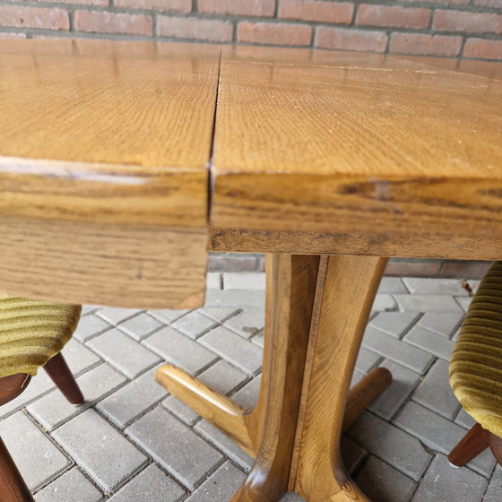 Image 1 of Danish extendable dining table round dining table