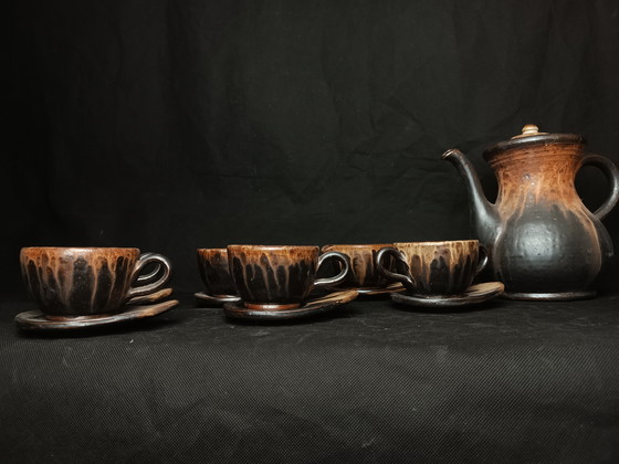 Image 1 of Service à Thé du Céramiste Belge Marcellus Aubry