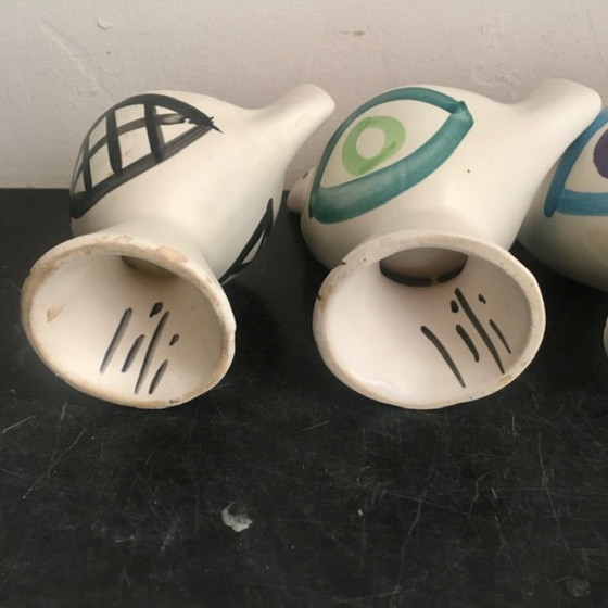 Image 1 of 4 Lili Valentin Vallauris egg cups