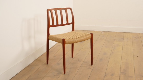 1x Niels Otto Møller Esszimmerstuhl | Modell 83 | Papercord | Teak – Esszimmerstühle, Wood, Vintage (photo 2 of 10)