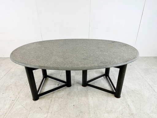 Table de salle à manger ovale vintage