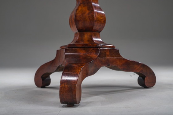 Tavolo da Lavoro per Cucito Biedermeier in Mogano, 1850 – Tavolini, Wood (photo 15 of 16)