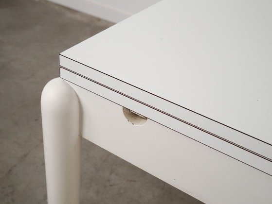 Image 1 of White extendable table, Italian design, 1980s, made in Italy
