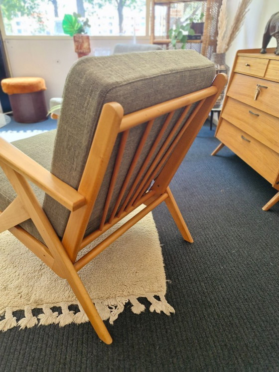 Image 1 of Vintage Pastoe fauteuil jaren 60 mosgroen