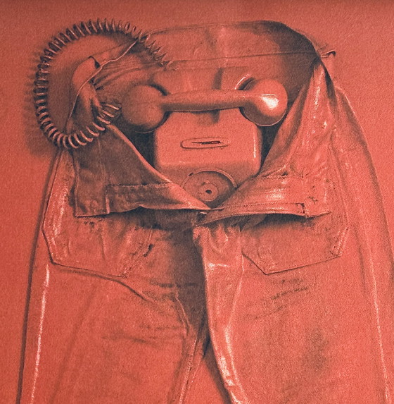 Image 1 of Luc Janetzky ( 1938-2019 ) Belle Lithographie «  Call Me Tonight «  