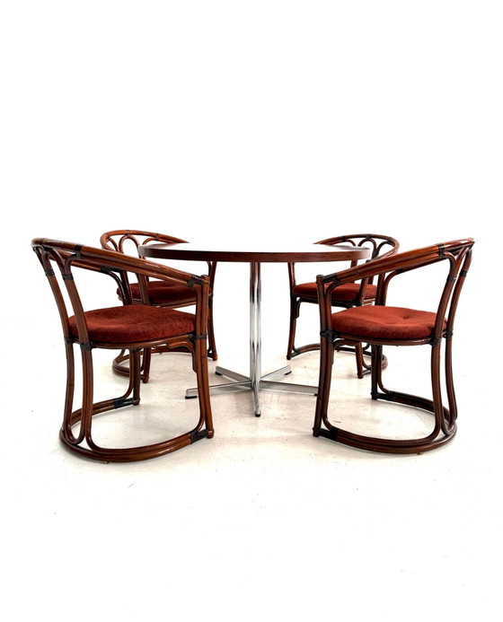 Set da pranzo vintage, anni '60 – Cromo, Legno (photo 5 of 14)