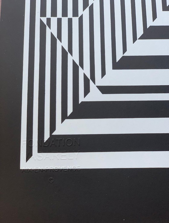 Image 1 of Victor Vasarely - Op Art Print "Yablapour-II" (1973) - Editions du Griffon