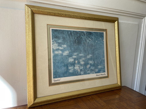 Reproduction Lithograph Les Nymphéas Claude Monet