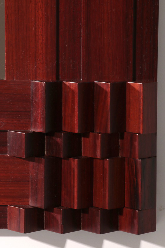 Image 1 of Luciano Frigerio 'Model Norman' Miroir italien du milieu du siècle 1970