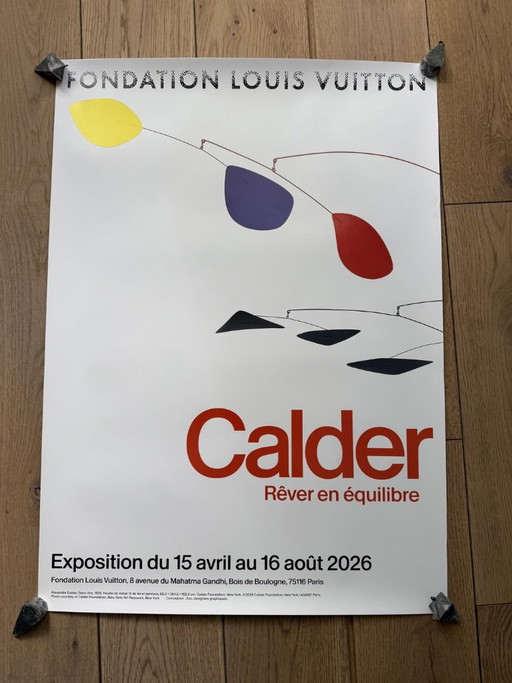 Affiche Expo Poster Design Alexander Calder Sculpture Brutalist 2 – wanddecoratie, Paper