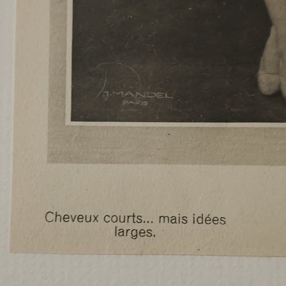 Image 1 of Original Framed Art Deco Photograph by Mandel Paris – French Magazine Page