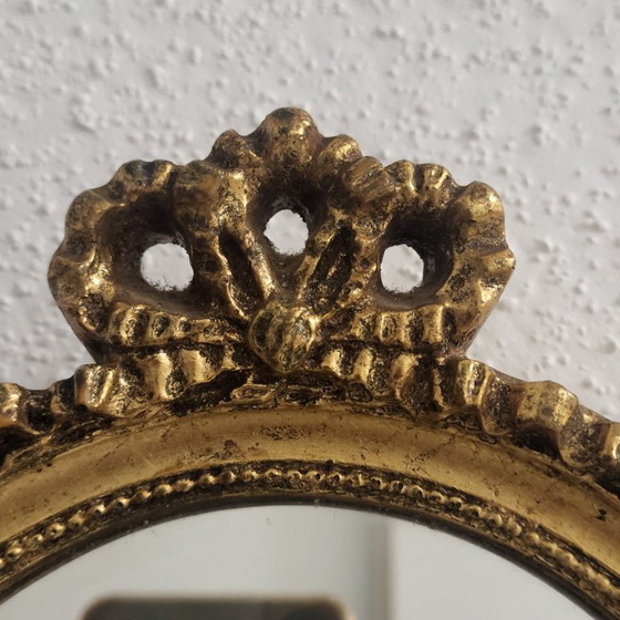 Image 1 of Vintage gouden ovale boogspiegel