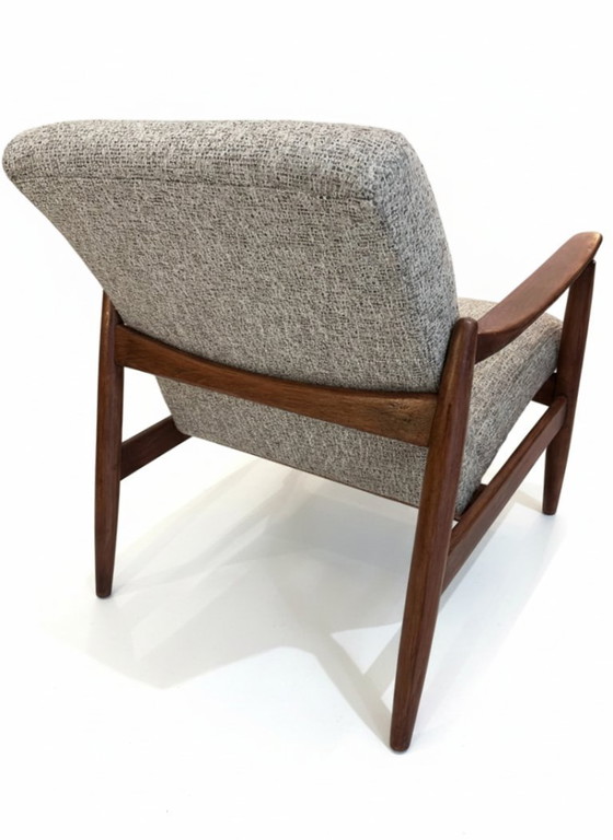 Image 1 of Fauteuil WR tissu chiné beige