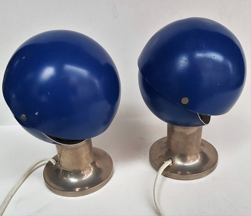 2X Space Age Tischlampen, 1960er Jahre