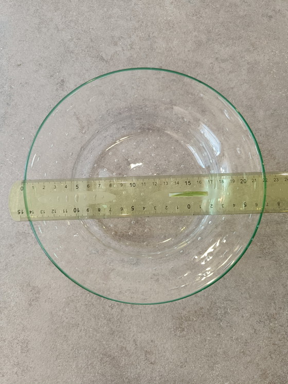 Bol à bulles vintage Sarner Glas, Suisse, 22 cm (photo 6 of 7)