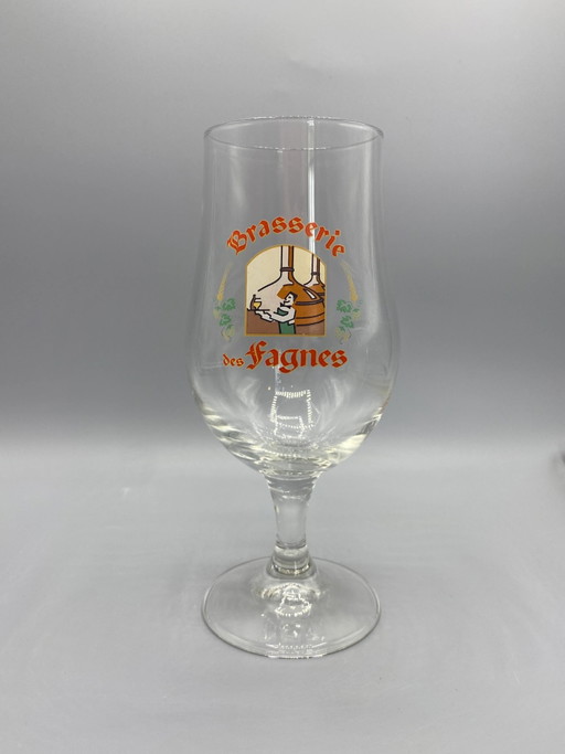 Brasserie des Fagnes Tulpenbierglas met steel – 25 cl – glazen karaffen