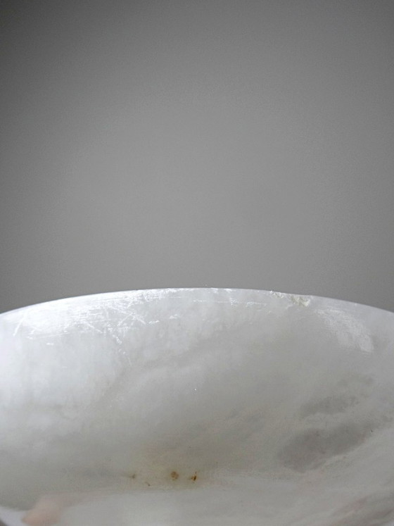Image 1 of Vintage white alabaster bowl or trinket dish, Italy, 1960s-1970s