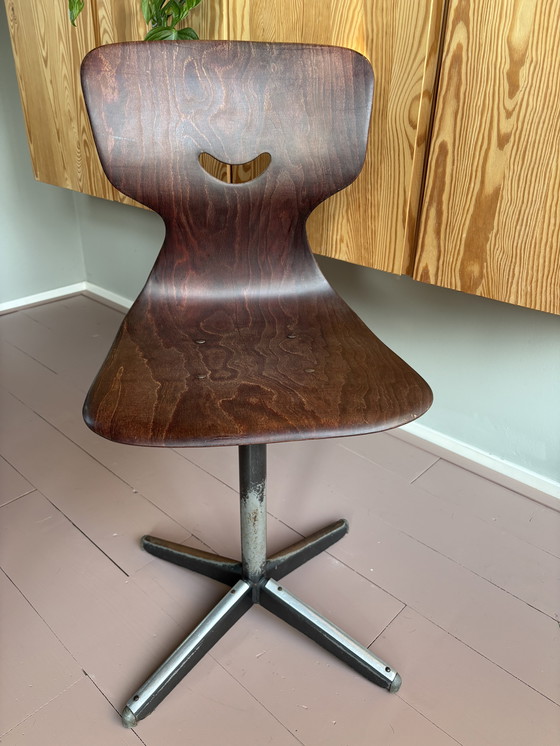 Image 1 of Vintage Galvanitas school chair, Pagholz 15104 'Smiley'