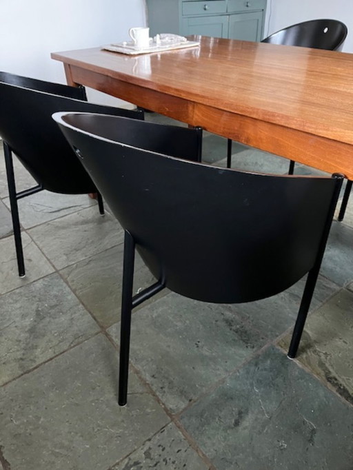 6 sedie Philippe Starck Costes nere