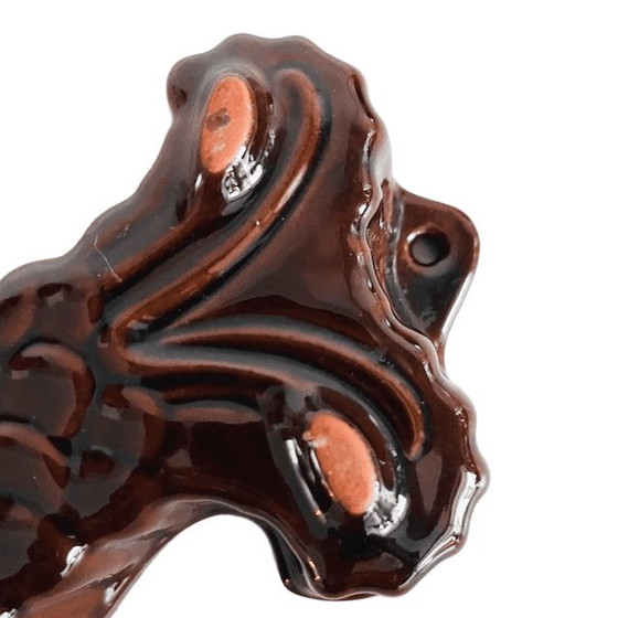 Image 1 of Piatto vintage a forma di pesce Scheurich Cerabac, ceramica della Germania occidentale, smalto marrone, anni '70