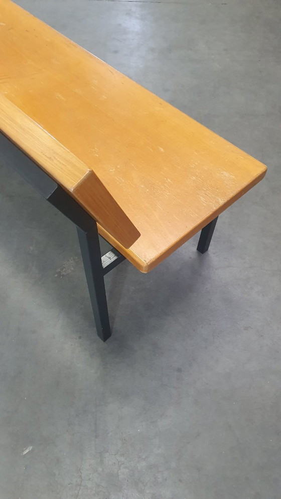 Image 1 of vintage industrial retro wooden bench design 60's