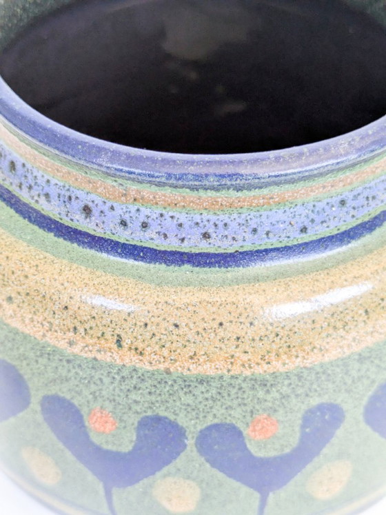 KMK Mora Ceramic Vase, Midcentury West Germany Pottery (photo 9 of 12)
