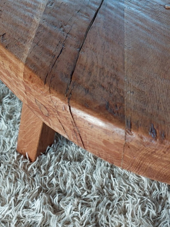 Table basse Brutaliste exclusive - Bois massif robuste (97 cm) – Tables basses, Wood (photo 4 of 10)