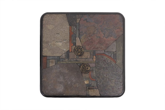 Image 1 of Paul Reinier Kingma. Pair of Brutalist-style tables. 1970s.