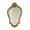 Specchio dorato vintage in stile barocco