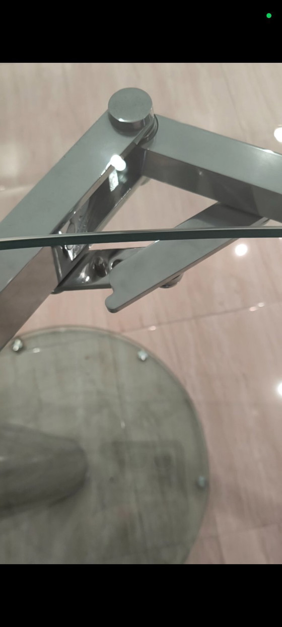 Image 1 of Mesa de comedor Naos Galax - Diseño italiano Action Design - Cristal y acero