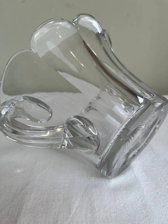 Gevormde persglazen schaal – Schalen, Crystal, Glass (photo 7 of 8)