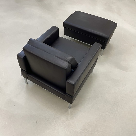 Image 1 of Sillón/taburete Brühl Tomo, cuero marrón, sillón, diseño cor sede