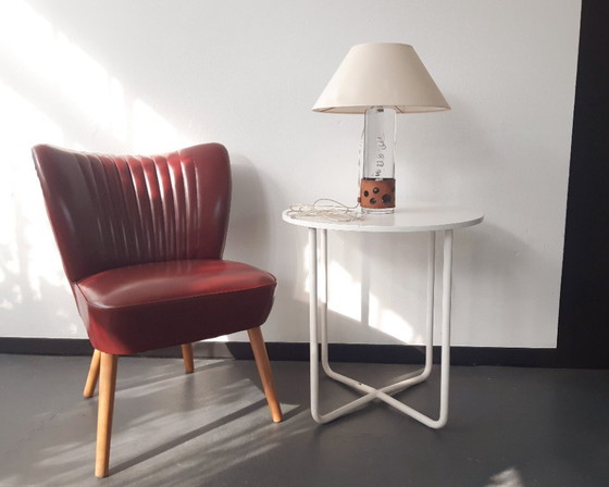 Image 1 of Bellissima lampada in vetro massiccio di Daum, lampada da tavolo vintage in cristallo francese