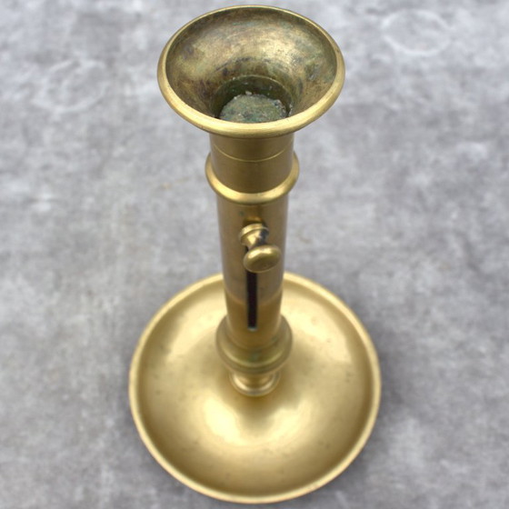 Image 1 of Antico candeliere francese in rame 30 cm