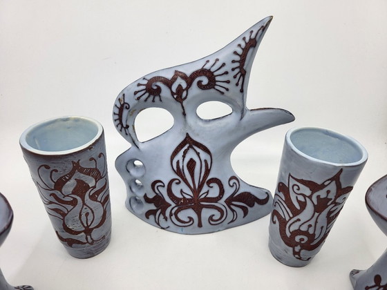 Image 1 of Set de Table Vintage par Gabrielle Mackiewicz, France, 1950s, Set de 5