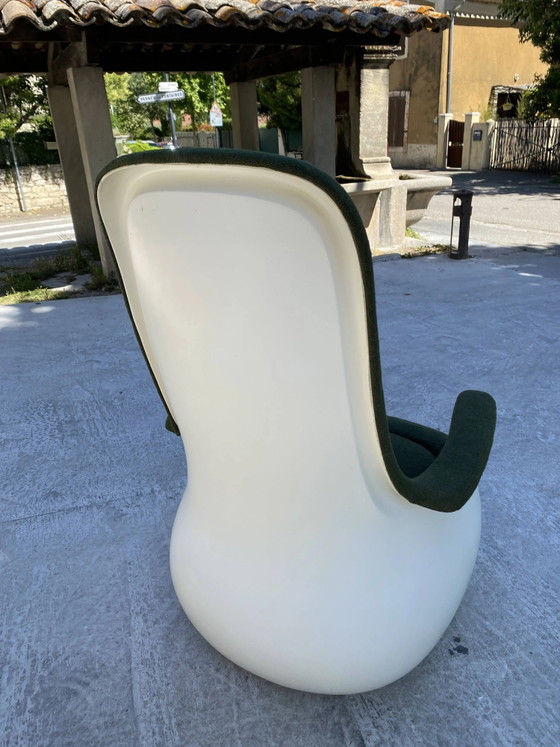 MARC HELD Mecedora, Respaldo Alto, Knoll, Verde, Design (foto 11 de 16)
