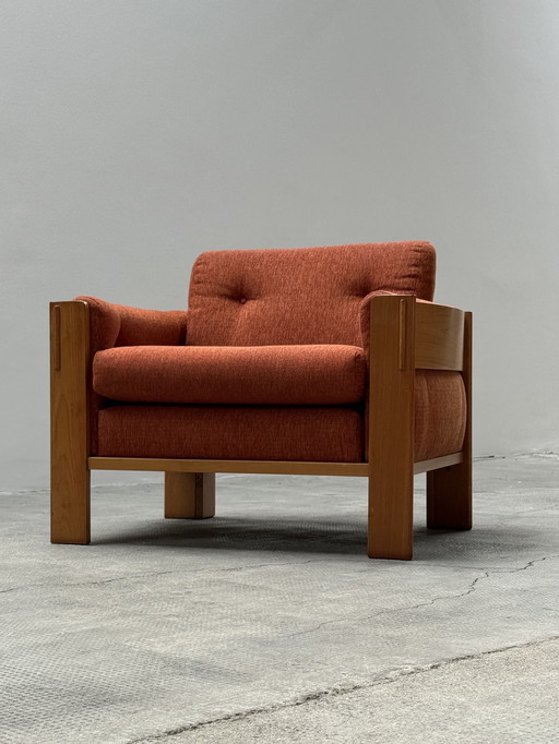 "JDYSK MØBELVAERK" DANEMARK FAUTEUIL TEAK BOIS TISSU FAUTEUIL 1960