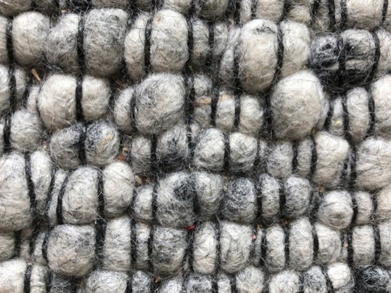 Image 1 of Tappeto in lana Perletta Gravel 450x225 - come nuovo!