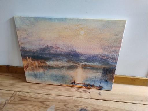 Impression Turner sur toile - Lac des Quatre-Cantons