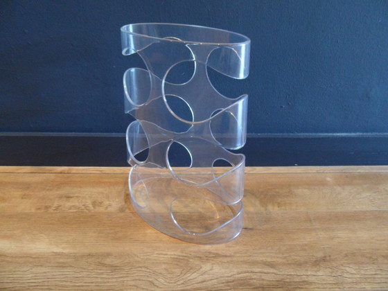 Image 1 of Vintage plexiglas wijnrek