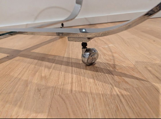Designer Coffee table from the 70s or 80s – Chrome (photo 2 of 6)
