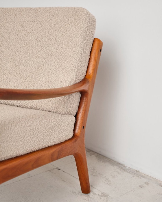 Zweisitzer-Sofa aus der Mitte des 20. Jahrhunderts, Serie Senator, Teakholz-Couch von Ole Wanscher (photo 22 of 23)